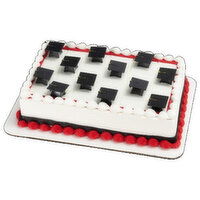 Cub Grad Cap, Sheet Cake, 1 Each