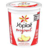 Yoplait Original Low Fat Harvest Peach Yogurt, 2 Pound