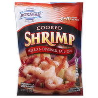 Arctic Shores Shrimp, Cooked, Peeled & Deveined, Tail-On, 61-70