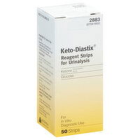 Keto-Diastix Reagent Strips, for Urinalysis, 50 Each