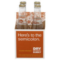 DRY Botanical Bubbly Sparkling Beverage, Blood Orange, 4 Each