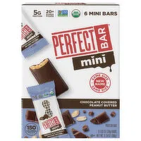 Perfect Bar Mini Protein Bar, Chocolate Covered Peanut Butter, 6 Each