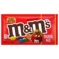 M&M's Chocolate Candies, Peanut Butter, Share Size, 2.83 Ounce