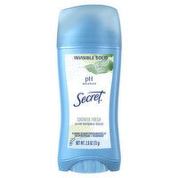 Secret Invisible Solid Antiperspirant and Deodorant, Shower Fresh, 2.6 oz, 2.6 Ounce