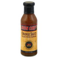 Iron Chef Orange Sauce, Glaze with Ginger, 15 Ounce