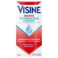 Visine Eye Drops, Red Eye Hydrating Comfort, 0.5 Fluid ounce