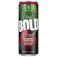 Simply Spiked Beer, Cherry Limeade, 24 Fluid ounce