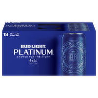 Bud Light Platinum Beer, 18 Each