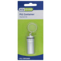 Ezy Dose Pill Container, Keychain Fob, 1 Each