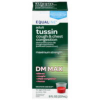 Equaline Maximum Strength Adult DM Max Tussin, 8 Fluid ounce