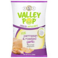 Valley Pop Cheesy Infusions Parmesan & Roasted Garlic Popcorn, 6.5 Ounce