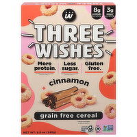 Three Wishes Cereal, Grain Free, Cinnamon, 8.6 Ounce