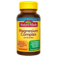 Nature Made Magnesium Complex, with D3 & Zinc, Capsules, 60 Each