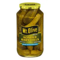 Mt Olive Kosher Baby Dills, 32 Fluid ounce