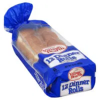 Village Hearth Dinner Rolls, Non Dairy, Pull-Apart, 12 Each