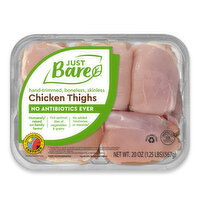 Just Bare® Boneless Skinless Chicken Thighs, 20 Ounce