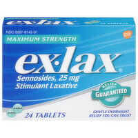 Ex-Lax Laxative, Stimulant, Maximum Strength, Pills, 24 Each