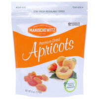 Manischewitz Apricots, Premium Dried, 6 Ounce