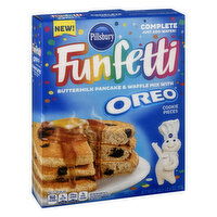 Pillsbury Funfetti Pancake & Waffle Mix, Buttermilk with Oreo Cookie Pieces, 20 Ounce