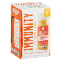 Suja Organic Defense Shot, Immunity, with Turmeric & Probiotics, 4 Pack, 4 Each