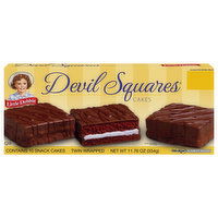 Little Debbie Cakes, Devil Squares, Twin Wrapped, 10 Each