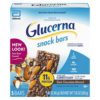 Glucerna Snack Bars, Dark Chocolate Almond, 5 Each