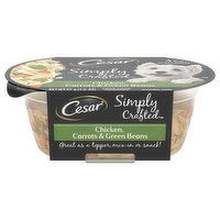 Cesar Simply Crafted Canine Cuisine Complement, Chicken, Carrots & Green Beans, 1.3 Ounce