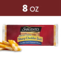 SARGENTO Sargento® Block Sharp Cheddar-Jack Natural Cheese, 8 oz., 8.1 Ounce