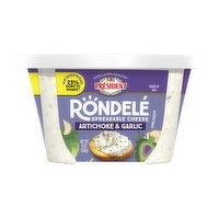 President Rondelé® Creamy Whipped Artichoke & Garlic Spreadable Cheese, 8 Ounce