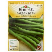 Burpee Seeds, Garden Bean, Kitchen King, 28 Gram