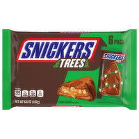 Snickers Candy, Trees, 6 Pack, 6 Each