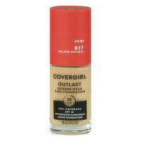 CoverGirl Outlast Foundation, 3-in-1, Golden Natural 817, Sunscreen SPF 18, 30 Millilitre