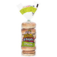 Bubba's Bagels, Onion, Sliced, 6 Each