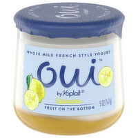 Oui Yogurt, Whole Milk, Lemon, French Style, 5 Ounce