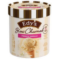 Edy's Slow Churned Ice Cream, Light, French Vanilla, 1.5 Quart