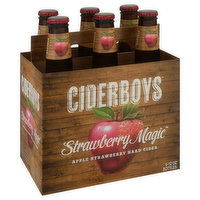 Ciderboys Hard Cider, Strawberry Magic, 6 Each