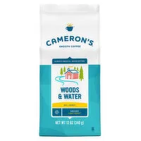 Cameron's Coffee Bag, Woods & Water Light Roast Ground Coffee, 12 Ounce