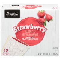 Essential Everyday Toaster Pastries, Strawberry, Frosted, 12 Each