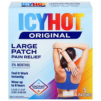 Icy Hot Original Large Pain Relief Patch, 5 Each