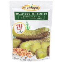 Mrs. Wages Pickle Mix, Quick Process, Bread & Butter Pickles, 5.3 Ounce