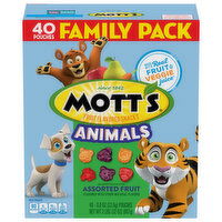 Mott's Fruit Flavored Snacks, Assorted Fruit, Family Pack, 40 Each