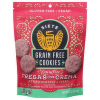 Siete Cookies, Grain Free, Strawberries & Cream, 4.5 Ounce