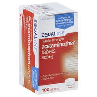 Equaline Acetaminophen, Regular Strength, 325 mg, Tablets, 100 Each