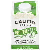 Califia Farms Better Half Coconut Cream & Almondmilk, Unsweetened, 16.9 Fluid ounce