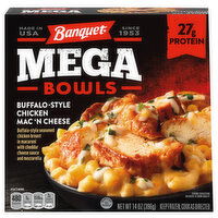 Banquet Mega Bowls Buffalo-Style Chicken Mac 'N Cheese, 14 Ounce