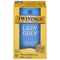 Twinings Flavoured Black Tea, Lady Grey, Tea Bags, 20 Each