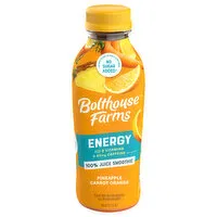 Bolthouse Farms 100% Juice Smoothie, Energy, Pineapple Carrot Orange, 15.2 Ounce