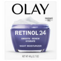 Olay Regenerist Regenerist Retinol 24 + Peptide Night Facial Moisturizer, Fragrance-Free, 1.7 Ounce