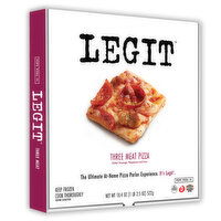 Pep's Pizza Co. Legit Three Meat Pizza, 18.4 Ounce