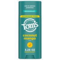 Tom's of Maine Deodorant, Coconut Mango Scent, Aluminum Free, 3.25 Ounce